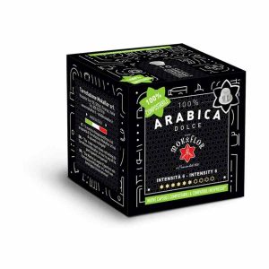 Cápsulas de Café Mokaflor 100% Arábica Dolce compatíveis com Nespresso - 10 unidades. Desfrute do melhor café em casa!