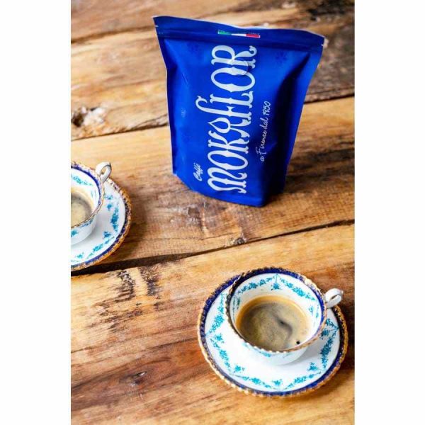 Grãos de café Mokaflor Blu - café premium de aroma intenso para os apreciadores exigentes. Compre online e desperte os sentidos!