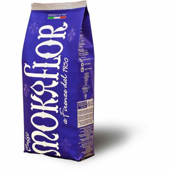 Grãos de café Mokaflor Blu - Aromático e refinado café italiano para os amantes de café exigentes. Compre online!