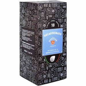 Cápsulas de café expresso Mokaflor Descafeinado E.S.E., 18 unidades - Desfrute de qualidade premium sem cafeína! Ideal para apreciadores exigentes.