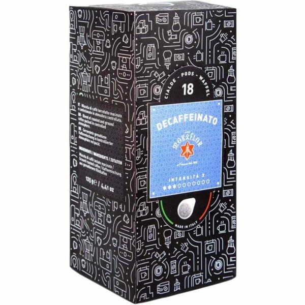 Cápsulas de café expresso Mokaflor Descafeinado E.S.E., 18 unidades - Desfrute de qualidade premium sem cafeína! Ideal para apreciadores exigentes.