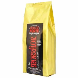 Café em grão Mokaflor Dolce Forte 100% Robusta, 1 kg - Sabor intenso e encorpado para os verdadeiros apreciadores de café. Compre agora!