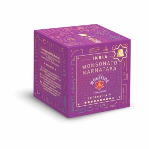 Cápsulas de café Nespresso Mokaflor Índia Monsonato Karnataka - 10 unidades. Café de qualidade premium para a sua máquina Nespresso.
