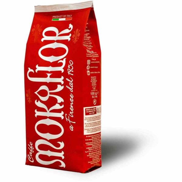 Grãos de café Mokaflor Rossa de alta qualidade - Compra online para saborear o melhor café em Portugal.