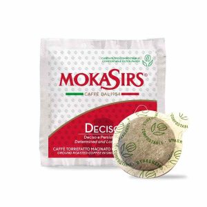 Cápsulas de Café Expresso MokaSirs Deciso ESE - 200 unidades, Aroma Intenso para Momentos Únicos de Prazer. Ideal para Máquinas de Café.