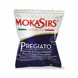 Cápsulas de café MokaSirs Pregiato Lavazza Espresso Point - 100 unidades - O melhor café em cápsulas para comprar online. ideal para degustadores exigentes.