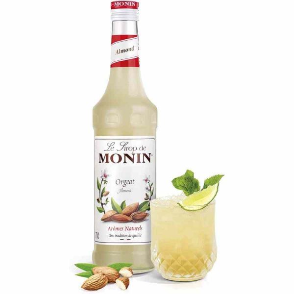 Xarope de Orgeat de Amêndoa Monin 700 ml - Delicie-se com este xarope de qualidade premium para cocktails e sobremesas. Compre online!