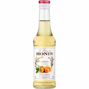 Xarope Monin Amaretto - Delicioso xarope de amaretto para elevar as suas bebidas. Ideal para cocktails e sobremesas. Compre online!