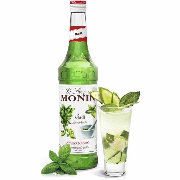 Xarope de Manjericão Monin 700 ml - Ideal para cocktails e sobremesas. Compre online o xarope de manjericão de alta qualidade da Monin!