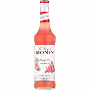 Xarope de chiclete Monin de 700 ml para adoçar os seus momentos. Ideal para cocktails e sobremesas. Aproveite a qualidade Monin!