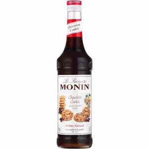 Xarope de Biscoito de Chocolate Monin 700 ml - Delicioso e autêntico xarope de chocolate com sabor a biscoito. Adoce as suas bebidas preferidas!