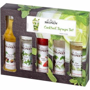 Conjunto Cocktail Monin 5 x Xaropes de 50 ml para criar bebidas incríveis em casa. Experimente agora!