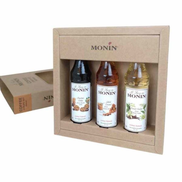 Xaropes gourmet Monin: saboreia o melhor café com este conjunto de 3 xaropes de 50 ml. Delícia-te com aromas intensos e únicos!