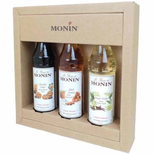 Conjunto de café Monin - 3 x xaropes de 50 ml para saborear o café perfeito. Ideal para os amantes de café. Compre online hoje!
