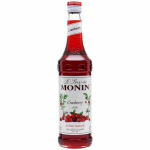 Xarope de Cranberry Monin de alta qualidade, ideal para adicionar um toque frutado às suas bebidas favoritas. Compre online!