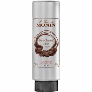 Delicioso Molho de Chocolate Amargo Monin para sobremesas gourmet - Compre Online!