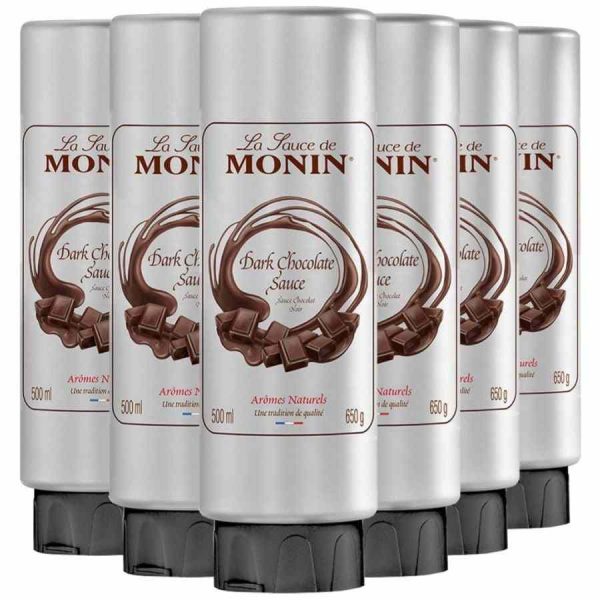 Molho de Chocolate Amargo Monin para sobremesas irresistíveis. Compre online e saboreie a excelência do verdadeiro chocolate!