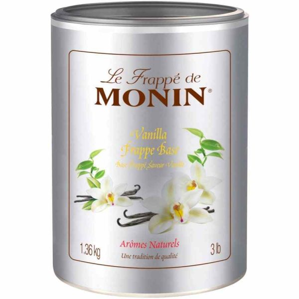 Base em Pó Monin Le Frappé 1,36 kg, Baunilha - Desfrute do sabor irresistível desta base em pó de baunilha de alta qualidade da Monin. Compre online!