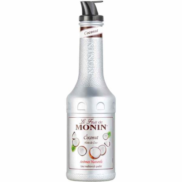 Xarope Monin Le Purê de Frutas Coco 1L - Delicioso sabor a coco para cocktails e sobremesas. Produto premium de alta qualidade online.
