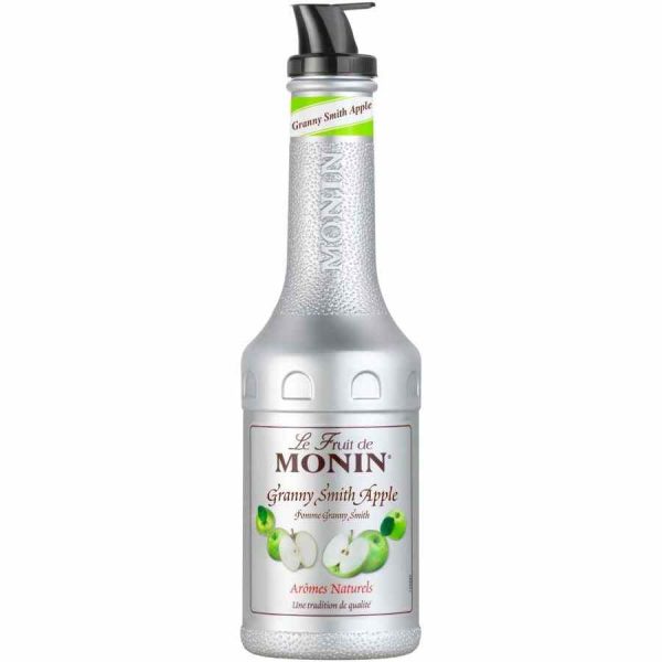 Xarope Monin Le Purê de Frutas Maçã Granny Smith 1 l - Delicie-se com a intensa doçura desta purê de maçã Granny Smith de alta qualidade!
