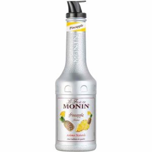 Xarope Monin Le Purê de Frutas Abacaxi 1 l - Delicioso purê de abacaxi para cocktails e sobremesas. Compre online e dê um toque exótico às suas receitas!