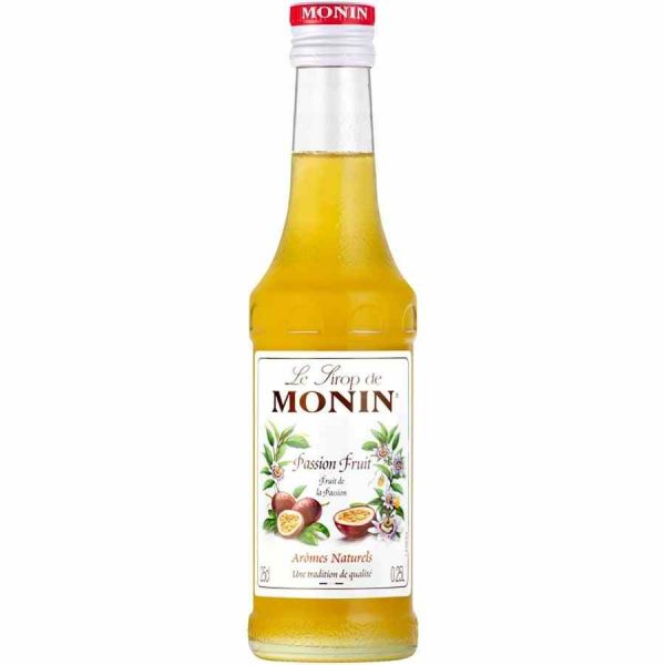Xarope de Maracujá Monin: Adoçante natural e delicioso para cocktails e sobremesas. Compre já o seu na nossa loja online!