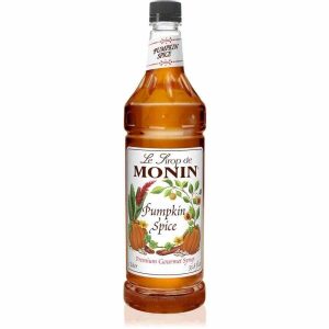Xarope de especiarias de abóbora Monin - Adoça e encanta com sabores exóticos. Ideal para drinks especiais. Compre online agora!