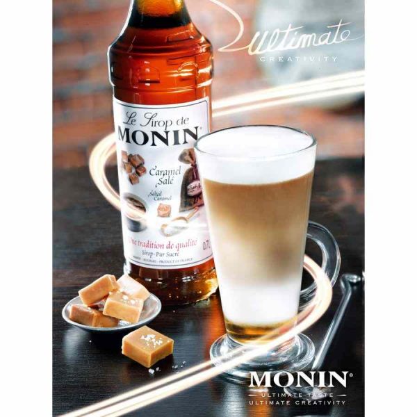 Xarope de Caramelo Salgado Monin, ideal para cocktails e sobremesas gourmet. Compre online e transforme as suas receitas!