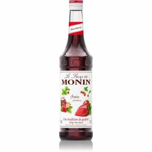 Sumo de morango artesanal, doce e delicioso - ideal para pequenos-almoços e lanches. Aproveite já este xarope de morango de alta qualidade!