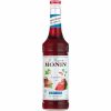 Xarope de Morango Monin - Delicioso e Saudável Sem Açúcares Adicionados 700 ml, Ideal para Bebidas e Sobremesas