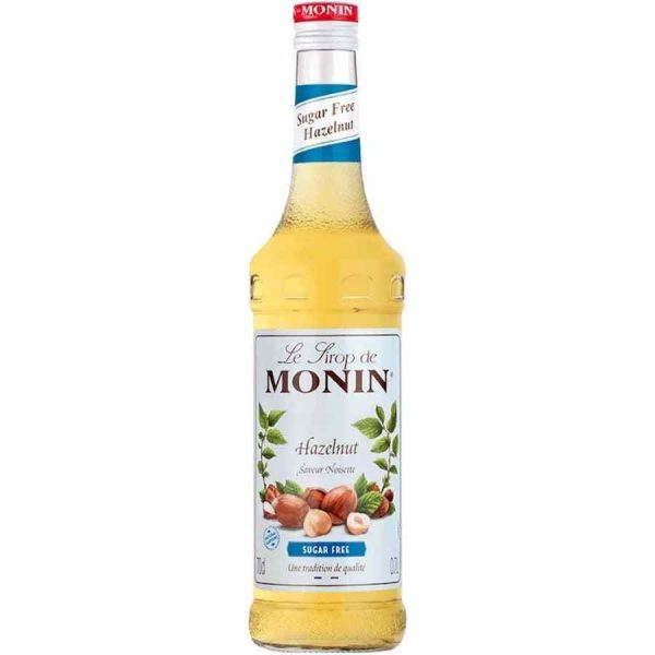 Xarope de Avelã Noisette Monin Sem Açúcar 700 ml - Delicioso e indulgente, adoce os seus momentos sem açúcar com este xarope de avelã Monin de alta qualidade.