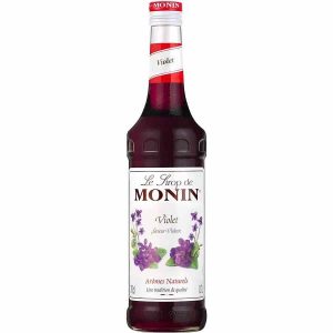 Xarope Violeta Monin de 700 ml, ideal para cocktails de luxo. Compre online e eleve o seu bar em casa ao próximo nível.