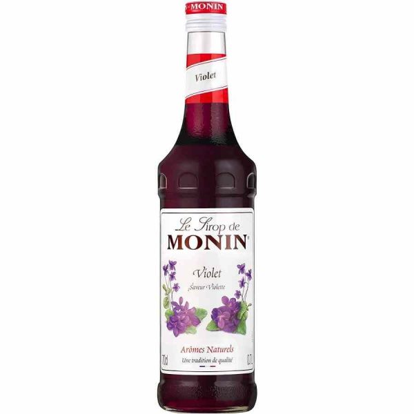 Xarope Violeta Monin de 700 ml, ideal para cocktails de luxo. Compre online e eleve o seu bar em casa ao próximo nível.