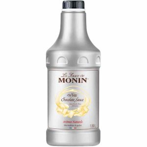 Molho de Chocolate Branco Monin - Delicioso e luxuoso para sobremesas irresistíveis. Compre online e deixe-se envolver em doçura!