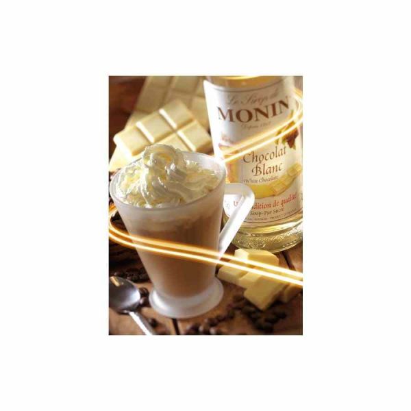 Xarope de Chocolate Branco Monin de 700 ml - Sabor intenso e qualidade premium para suas bebidas. Compre online agora!