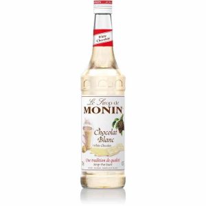 Xarope de Chocolate Branco Monin 700 ml - Delicie-se com o sabor requintado deste xarope premium para bebidas. Ideal para cocktails e sobremesas. Compre online!