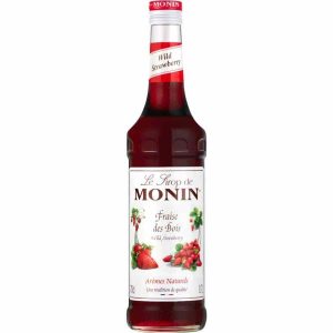 Xarope de Morango Silvestre Monin 700 ml - Delicioso e autêntico xarope de morango para cocktails e sobremesas. Compre online agora!