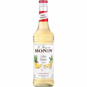 Xarope de Banana Amarela Monin de 700 ml para cocktails e sobremesas - Compre online o melhor xarope de banana amarela 100% natural.