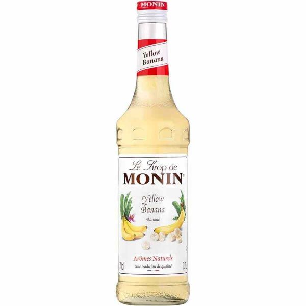 Xarope de Banana Amarela Monin de 700 ml para cocktails e sobremesas - Compre online o melhor xarope de banana amarela 100% natural.