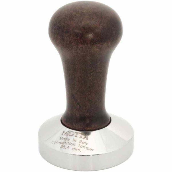 Tamper de competição Motta 58,4 mm para café de alta qualidade - Ferramenta profissional para baristas exigentes. Compre online!