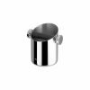 Caixa de batida em aço inoxidável Motta, 105 mm - Utensílio de alta qualidade para preparar café de forma profissional em casa.