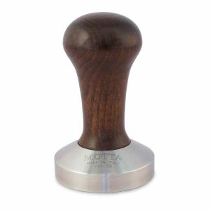 Compacta e robusta: Motta Tamper de madeira, essencial para os amantes de café. Ideal para compactar o café com perfeição.