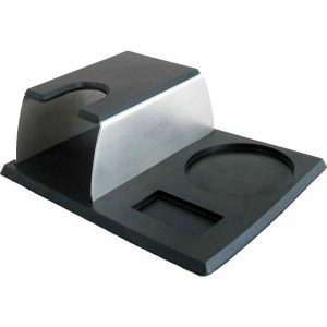 Suporte de compactação Motta premium com base de borracha para compressão de café - O seu aliado na hora de preparar o café perfeito!