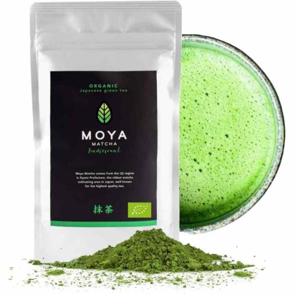 Chá Verde Tradicional Orgânico Moya Matcha - Compre online o melhor chá verde orgânico de qualidade superior para um momento revigorante.