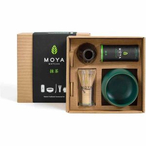 Conjunto Cerimonial Tradicional Moya Matcha - Kit de Chá Japonês de Qualidade Premium para Cerimônia Tradicional. Compre Online Agora!