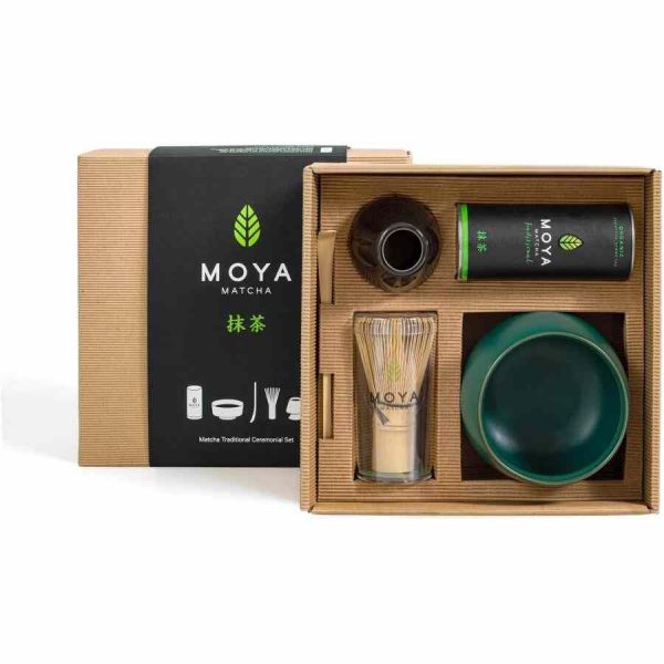 Conjunto Cerimonial Tradicional Moya Matcha - Kit de Chá Japonês de Qualidade Premium para Cerimônia Tradicional. Compre Online Agora!
