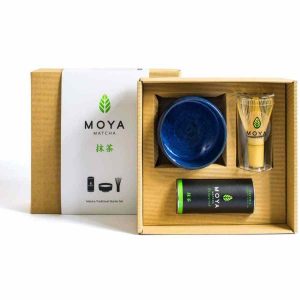 Conjunto inicial tradicional de Matcha da Moya para verdadeiros apreciadores de chá verde. Experimente agora!