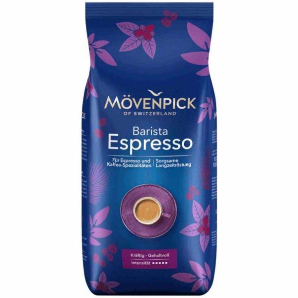 Café Expresso Mövenpick em Grãos 1 kg - Renda-se ao sabor intenso deste café premium suíço para uma experiência única. Compre online!