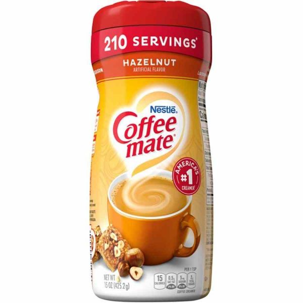 Nestlé Coffee Mate Creme de Avelã em Pó 425 g - Delicioso creme de avelã para um café perfeito. Compre online e receba em casa!
