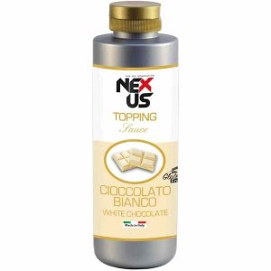 Molho de Cobertura de Chocolate Branco Nexus 650 g - Delícia gourmet para doces e sobremesas. Compre já este requintado produto online!
